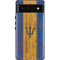 Barbados Flag Dark Wood Pixel Cases